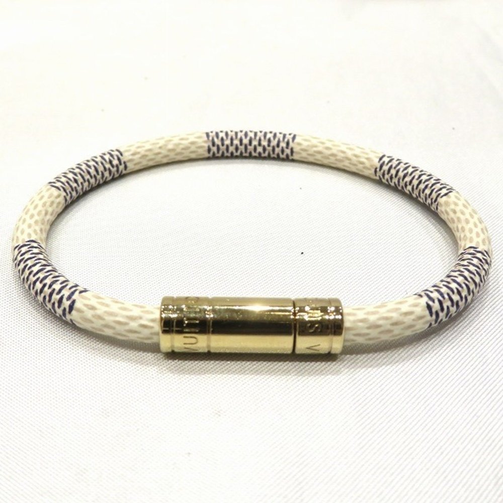 Louis Vuitton Damier Azur Brasserie Keep It M6138F Brand Accessory Bracelet B...